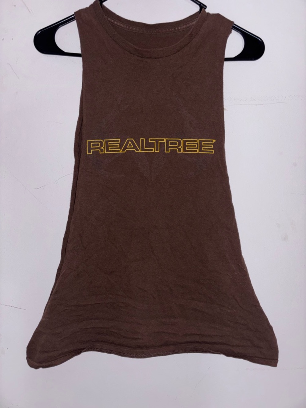 Realtree Brown Sleeveless Logo Tank